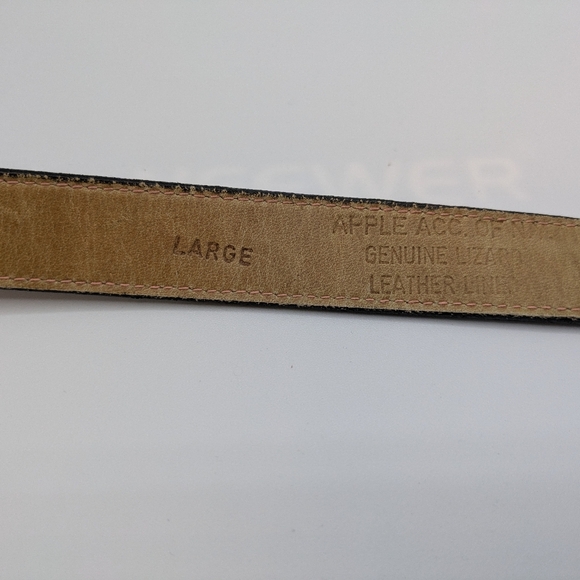 Vintage Apple of NY Lizard Skin Belt - Picture 4 of 5